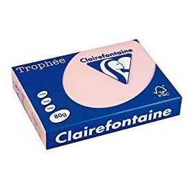 Clairfontaine ramette de 500F TROPHEE 80G A4 ROSE 1973