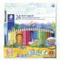 STAEDTLER 24 Crayons aquarelle Noris