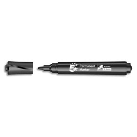 Marqueur q-connect permanent pointe ogive tracé 3mm résistante corps plastique c