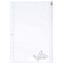 POCHETTE PERFOREE OXFORD X1 30,5X17CM ZIP PVC140 LISSE INCOLORE