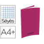 CAHIER CONQUERANT CLASSIQUE AGRAFE 240x320 48P 90G SEYES POLYPRO ROSE