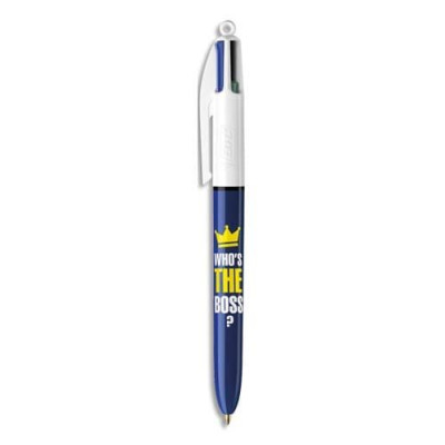 BIC STYLO BILLE 4 COUL MESSAGE BOSS 992563
