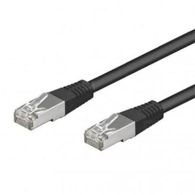 Cordon RJ45 CAT 6 F/UTP noir - 0,15 m