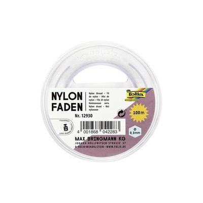 folia Fil nylon en bobine, 0,3 mm x 100 m, transparent capa 2,5 kg env.