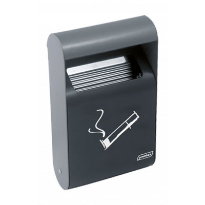 Cendrier mural  Probbax 1,5L  Anthracite  Acier galvanisé avec revêtement époxy