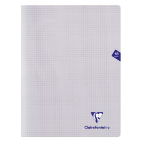 Mimesys cahier piqué polypro 24x32cm 48p Q.5x5 coloris assortis
