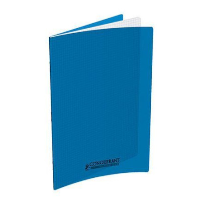Cahier conquerant classique agrafe 240x320 96p 90g q5/5 polypro bleu
