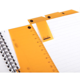 Notebook Rhodiactive 90 g, reliure intégrale A5+ 160 pages petits carreaux 5x5 a