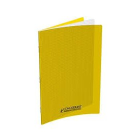 CAHIER CONQUERANT CLASSIQUE AGRAFE 240x320 96P 90G Q5/5 POLYPRO JAUNE