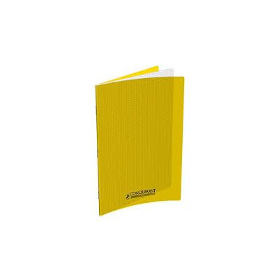 CAHIER CONQUERANT CLASSIQUE AGRAFE 240x320 96P 90G Q5/5 POLYPRO JAUNE