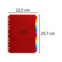 Intercal. onglets perso A4 PP 12 pos.