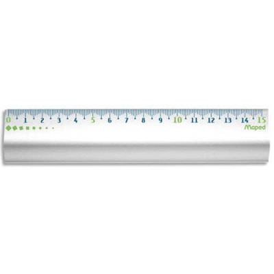 MAE REGLE ALU ANTI DERAPANTE 15CM 120159