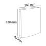 CLAS. PP A4 4AX-30MM BLANC