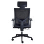 Fauteuil de bureau synchrone izack assise noire