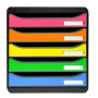 BIG-BOX PLUS Iderama noir/arlequin