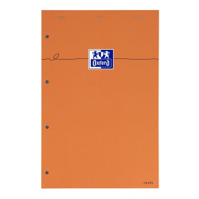 BLOC ORANGE OXFORD AGRAFE 4 TROUS 210x315 160P OPTIK P. SEYES +TAG