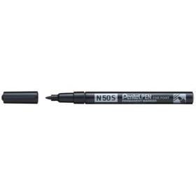 Pentel Marqueur permanent N50S, pointe ogive fine, noir 1mm