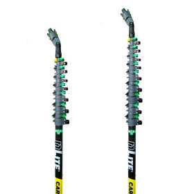 Perche télescopique nLITE Carbon 16K, 9 élements, 12,30m