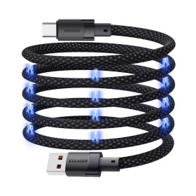 ESSAGER Cordon magnétique USB-C vers USB-C 100W - 1,0m