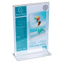 Porte-visuel droit vertical A6 cristal
