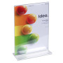 Porte-visuel droit vertical A6 cristal