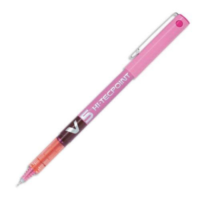Pilot stylo roller v5 fin rose 085895
