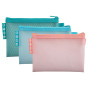 Pochette zip EVA A6 Chrom pastel assorti