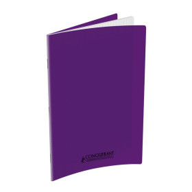 Cahier Conquerant 24x32cm 96p couv polypro seyes Violet