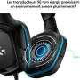 Logitech G432 Casque Gamer Filaire, Son 7.1 Surround, DTS Headphone:X 2.0, Trans