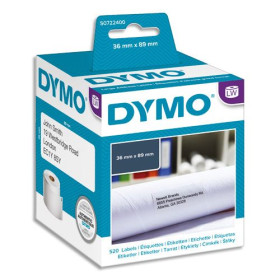 DYMO Boite de 2 rouleaux étiquettes adresse 36X89MM S0722400