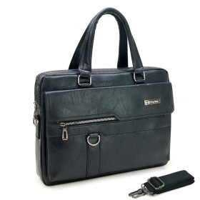 Sacoche buisness ordinateur 15,6 multi compartiments simili cuir noir