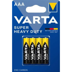 Varta pack de 4 piles AAA SUPER HEAVY DUTY