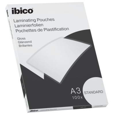 Pack de 100 pochettes à plastifier a3 2 x 125 microns ibico