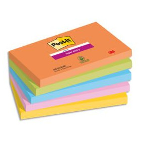 Post-it bloc-note adhésif super sticky notes, 127 x 76 mm  90f bp1232