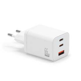 Chargeur secteur rapide 65W triple USB USB-A et 2 x USB-C