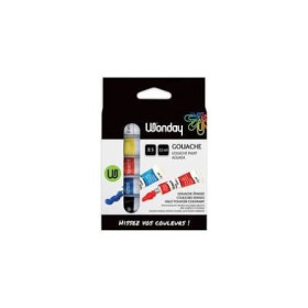 Boite de 5 tubes de gouache 12 ml coloris assortis ls