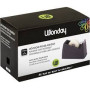 Devidoir lourd pour adhesif leste 19 mm x 33 m lame acier noir classiq