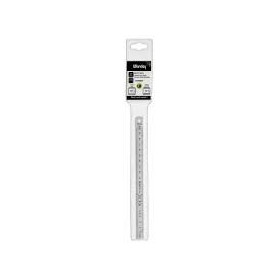 Reglet flexible 50 cm inox 1 face graduee en mm 1 face en 1/2 mm ls