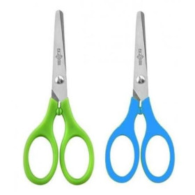 Ciseaux 13 cm swing lames acier inox bouts ronds anneaux symetrique ls