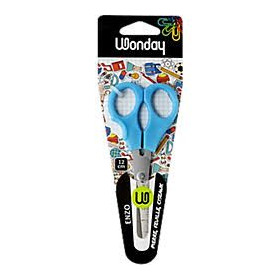 Ciseaux 12 cm enzo gaucher lames acier inox bouts ronds anneaux sym ls
