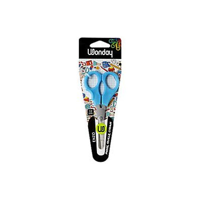 Ciseaux 12 cm enzo gaucher lames acier inox bouts ronds anneaux sym ls