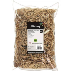 Sac de 1 kg de bracelets caoutchouc blonds 90 x 6 mm
