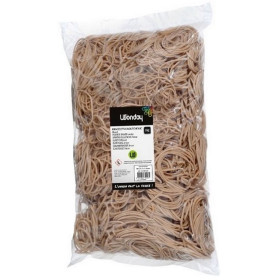 Sac de 1 kg de bracelets caoutchouc blonds 110 x 8 mm
