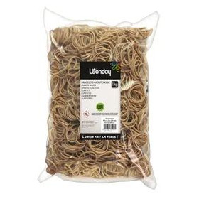 Sac de 1 kg de bracelets caoutchouc blonds 150 x 10 mm