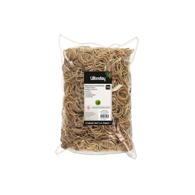 Sac de 1 kg de bracelets caoutchouc blonds 150 x 10 mm