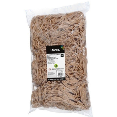 Sac de 1 kg de bracelets caoutchouc blonds 200  x 10 mm