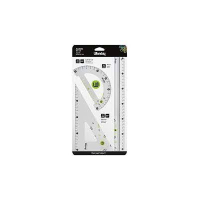 Set de traçage 3 pieces aluminium aludic reg eq 60°21 cm rap 180°15 cm