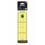 Regle-equerre 21 x 6 cm plastique incassable souple jaune ls