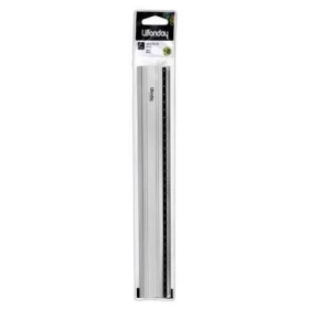 Regle plate 60 cm aluminium alu'tech 1 biseau gradue mm antitache ls