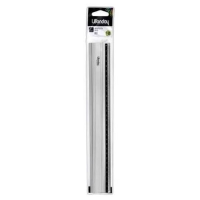 Regle plate 60 cm aluminium alu'tech 1 biseau gradue mm antitache ls